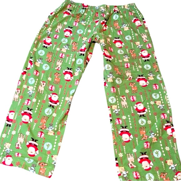 🔴 Rudolph the Red Nosed Reindeer Christmas PJ Bottoms - Picture 1 of 3